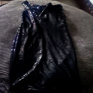 Black Cynthia rowley prom dress.